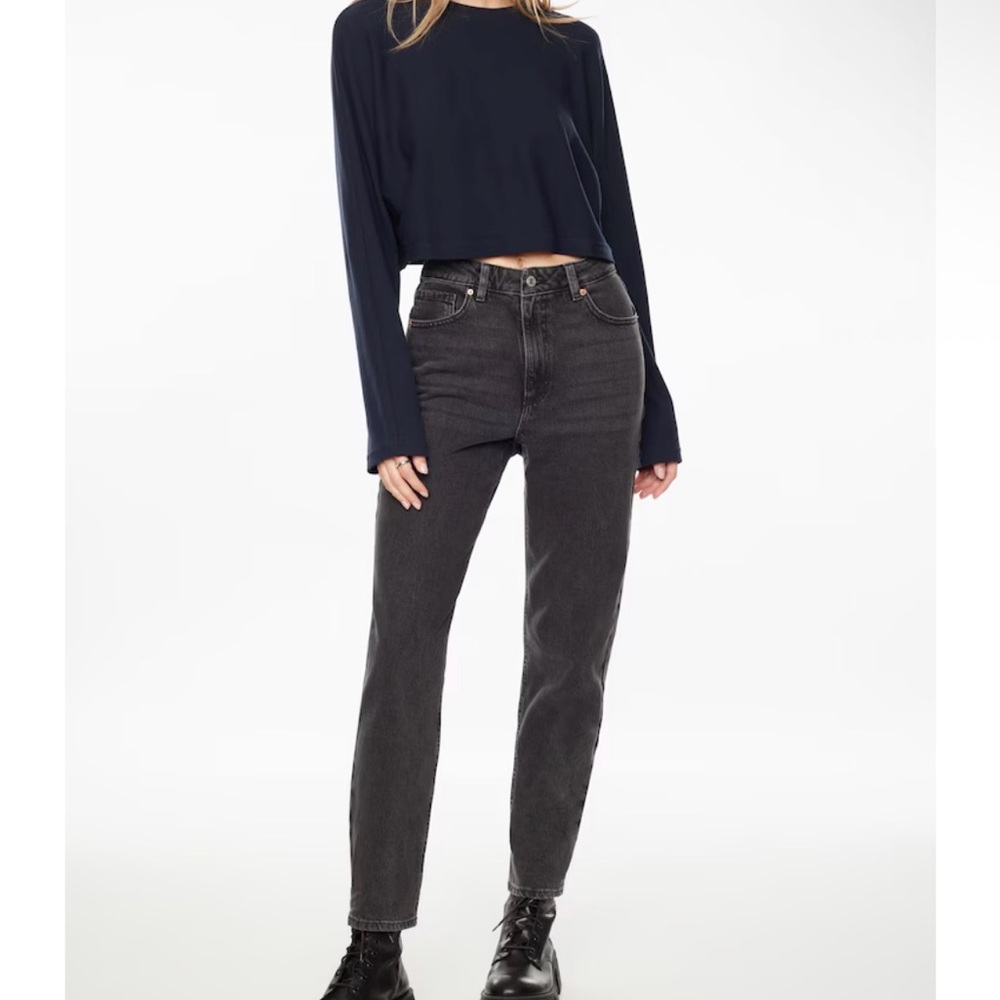 Dynamite Claudia Mom Jeans in washed Grey 🩶
